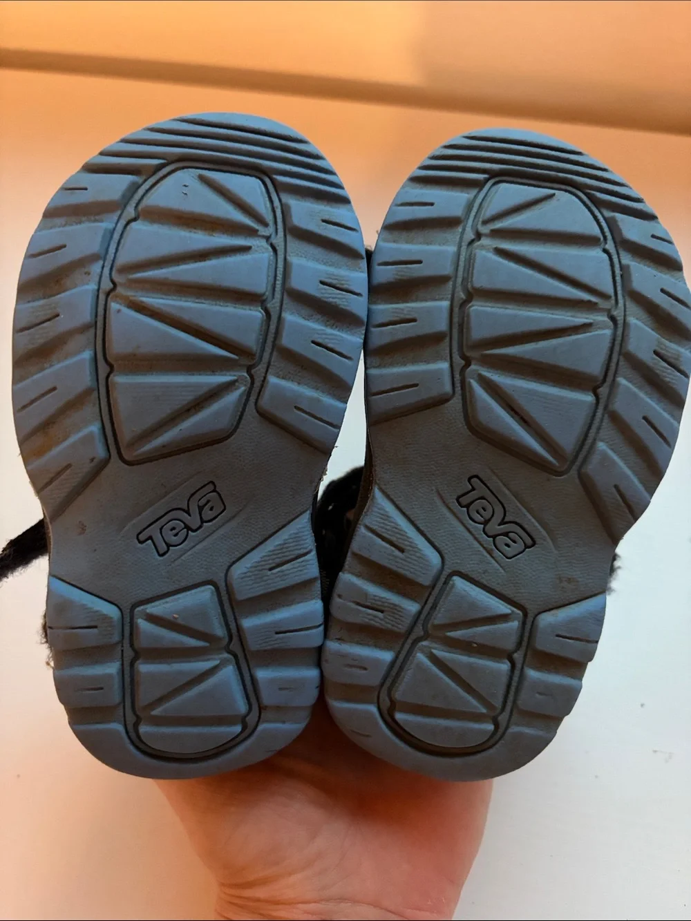 Teva Kids Black Sandals with Patterned Straps